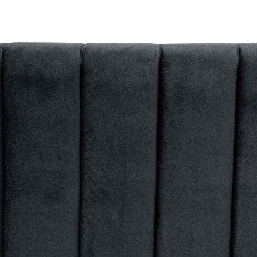 Queen Bed Frame - Black Velvet - Image 8
