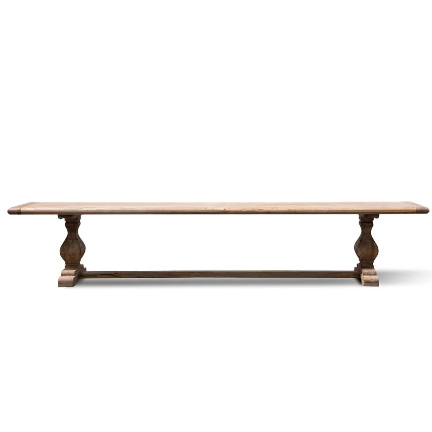 Reclaimed ELM 2.4m Wood Bench - Natural 2 Reclaimed ELM 2.4m Wood Bench - Natural - Image 2