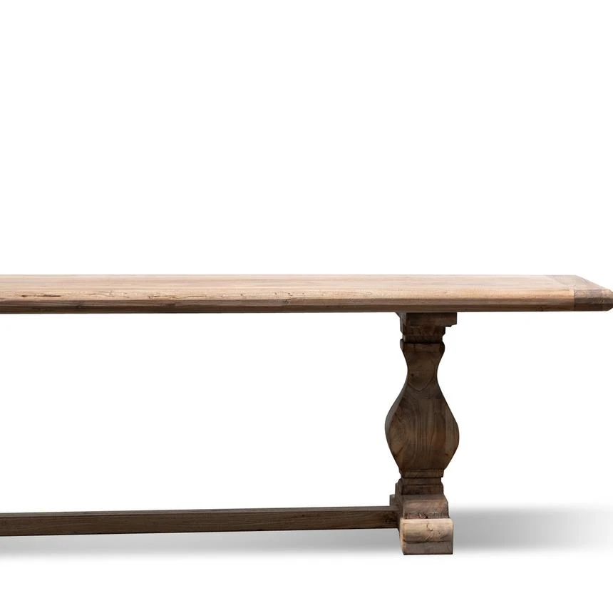 Reclaimed ELM 2.4m Wood Bench - Natural 3 Reclaimed ELM 2.4m Wood Bench - Natural - Image 3