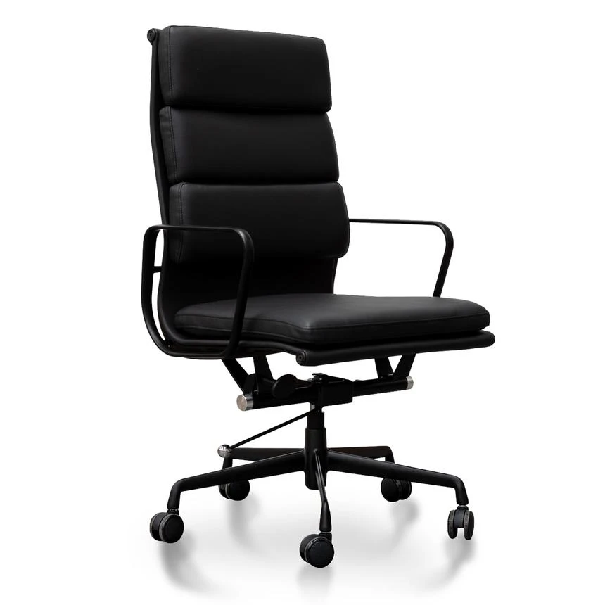 High Back Office Chair - Full Black - Image 2
