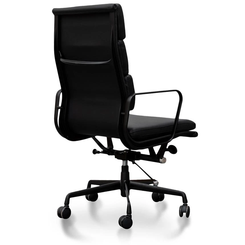 High Back Office Chair - Full Black - Image 5
