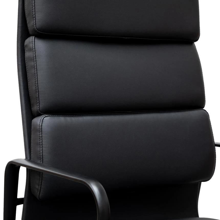 High Back Office Chair - Full Black - Image 12