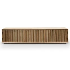 2m Entertainment TV Unit - Natural Ash Veneer