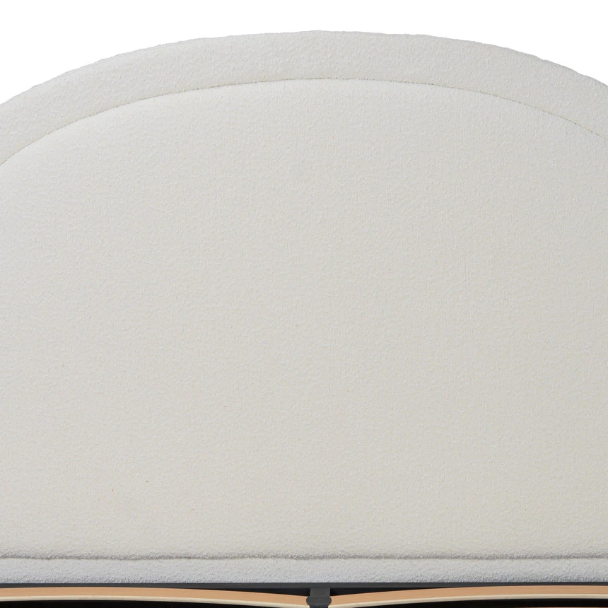 King Sized Bed Frame - Ivory White Boucle With Storage 18 King Sized Bed Frame - Ivory White Boucle With Storage - Image 18