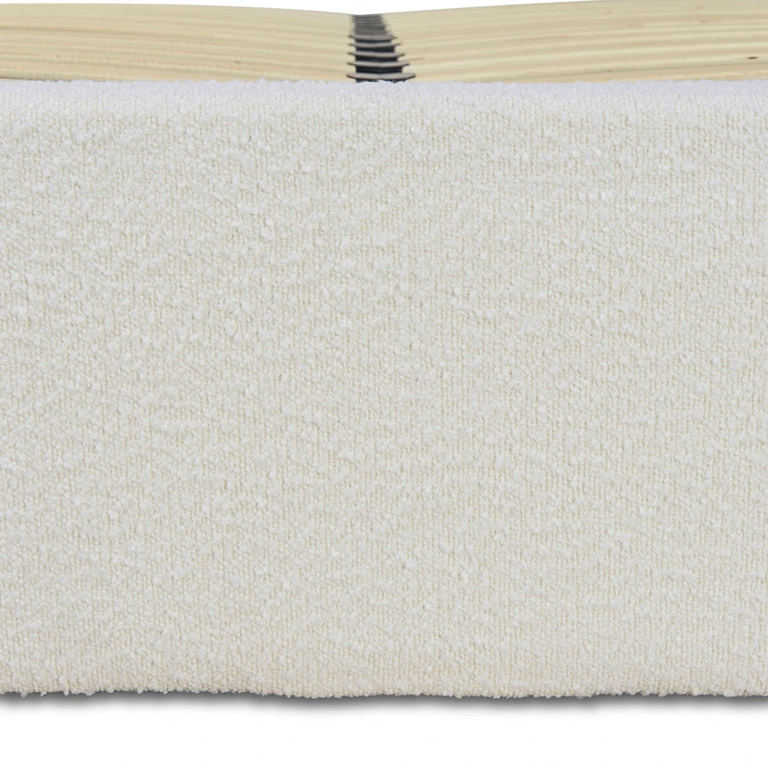 King Sized Bed Frame - Ivory White Boucle With Storage 16 King Sized Bed Frame - Ivory White Boucle With Storage - Image 16