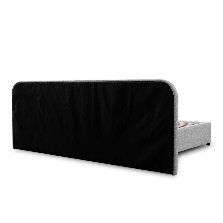 King Sized Bed Frame - Clay Grey With Storage - Image 12