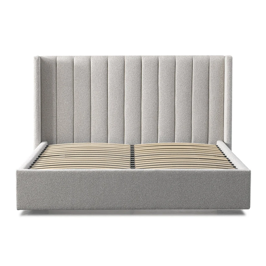 King Bed Frame - Wide Base In Clay Grey - Image 6