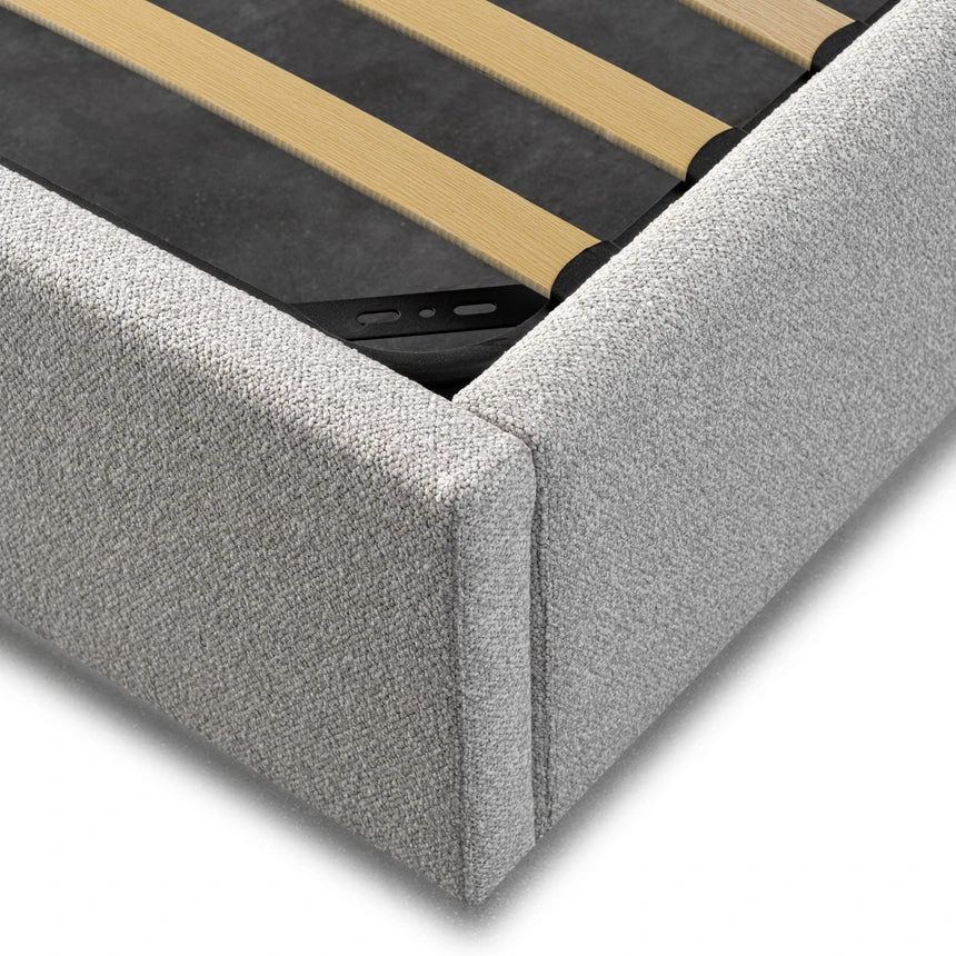 King Bed Frame - Wide Base In Clay Grey - Image 8