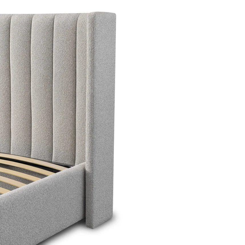 King Bed Frame - Wide Base In Clay Grey - Image 10