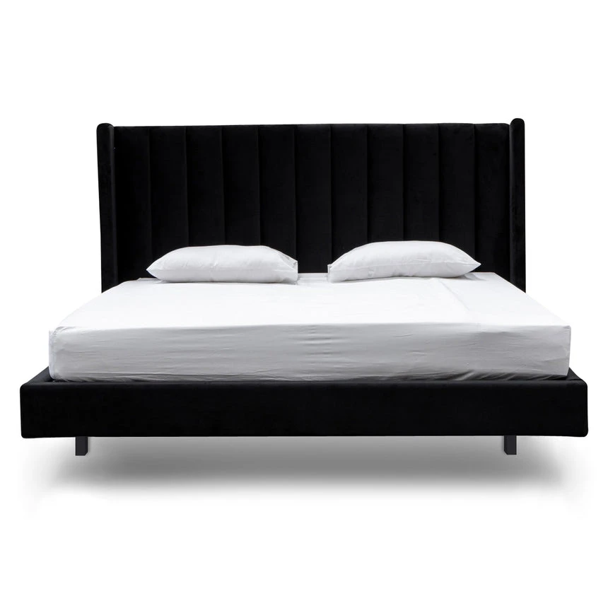 Queen Bed Frame - Black Velvet - Image 3