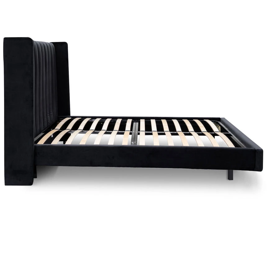 Queen Bed Frame - Black Velvet - Image 6