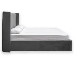 King Bed Frame - Wide Base In Charcoal Velvet -Calibre Furniture Sales Store BD2773 MI 03 860x cc9e2a42 065b 4ca1 9e1d f337b0692699