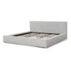 King Sized Bed Frame - Pepper Boucle