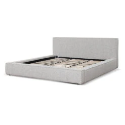 King Sized Bed Frame - Pepper Boucle