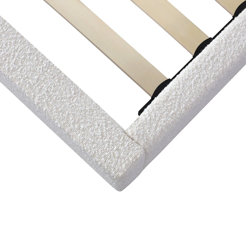 Queen Bed Frame - Cream White - Image 10
