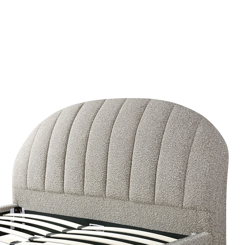 Fabric Queen Bed Frame - Sand Boucle - Image 7