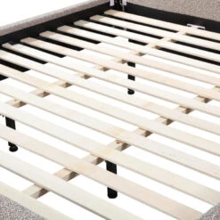 King Bed Frame - Sand Boucle -Calibre Furniture Sales Store BD8396 YO 5 860x bcfb50f7 e3eb 40f7 a5f9 17aff7823a25