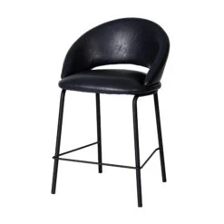 Bar Stool - Full Black (Set Of 2)