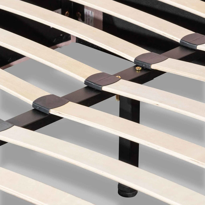 Fabric King Bed - Blush Pink With Storage 5 Fabric King Bed - Blush Pink With Storage - Image 5