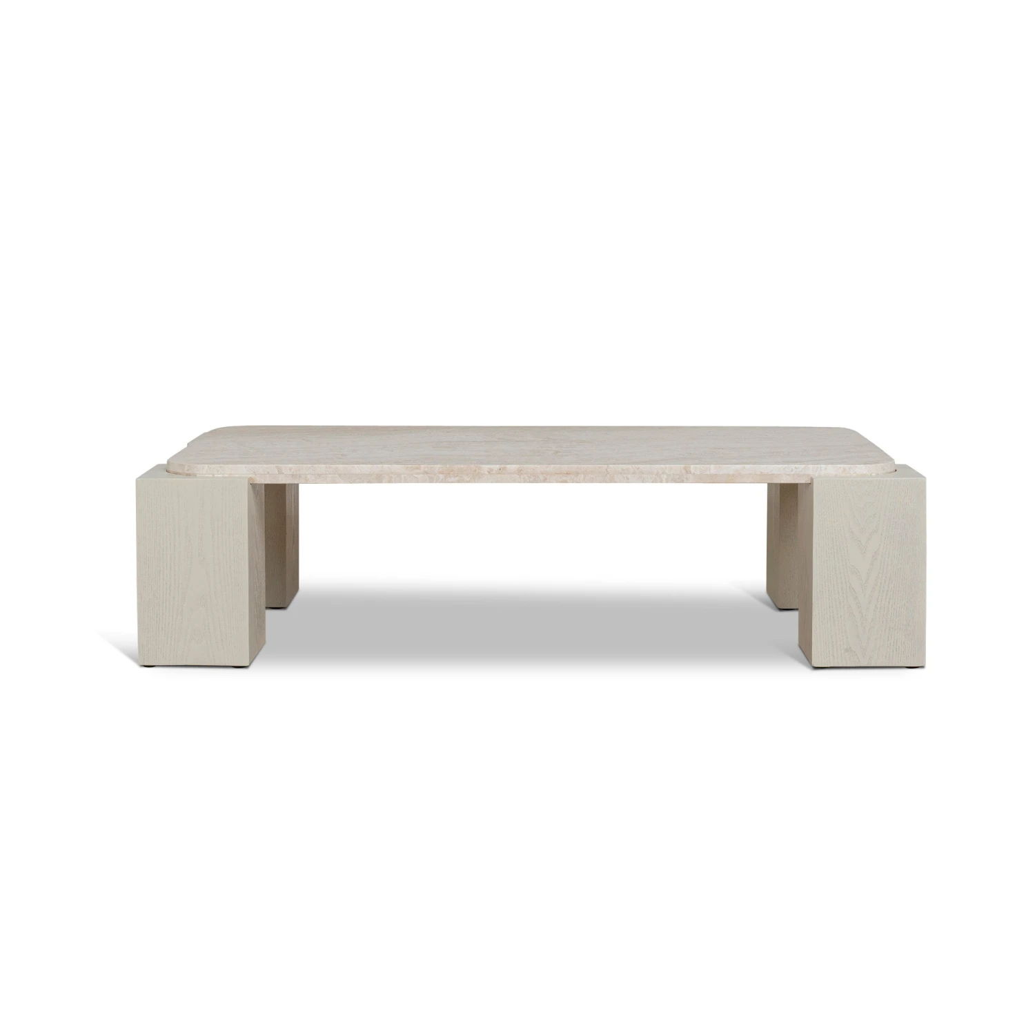 1.26cm Travertine Coffee Table - Ivory Oat 1 1.26cm Travertine Coffee Table - Ivory Oat