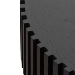 Oak Round Coffee Table - Black -Calibre Furniture Sales Store CF6453 CN Alfaro Oak Round Coffee Table Black 3 860x 20e8a753 785d 44f3 bdcd 19d70e853bbd