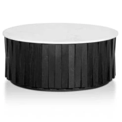 Porcelain Round Marble Coffee Table - Black -Calibre Furniture Sales Store CF6478 NI Tulisa Round Marble Coffee Table Black 1 860x 171c4ecd 7447 4eca a92d 65136661607f