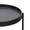 90cm Round Coffee Table - Full Black
