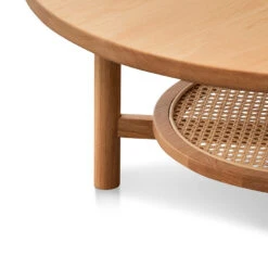 Solid Oak Round Coffee Table - Natural -Calibre Furniture Sales Store CF6947 OW Round Coffee Table 4 860x a6b6f39a 59d4 4f78 992c 76585aae2fc1