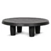 100cm Round Coffee Table - Black