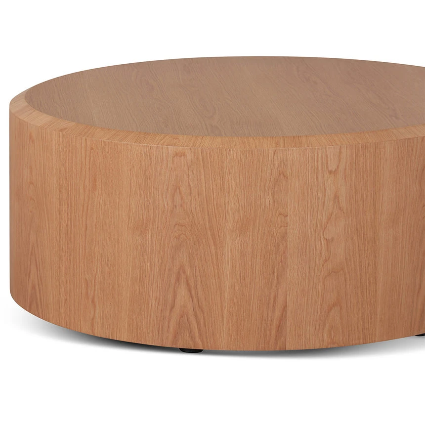 1.2m Round High Plinth - Natural Oak - Image 3