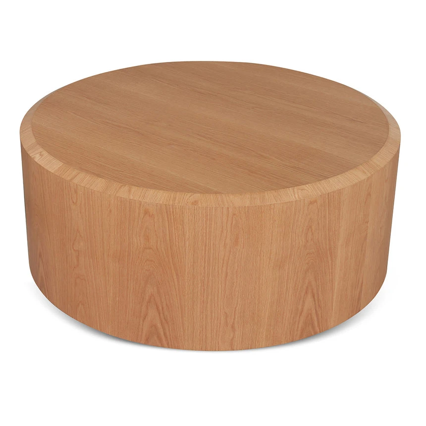 1.2m Round High Plinth - Natural Oak - Image 2