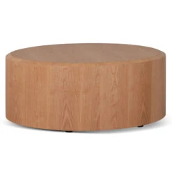 1.2m Round High Plinth - Natural Oak