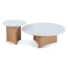 Nested Marble Coffee Table - Natural