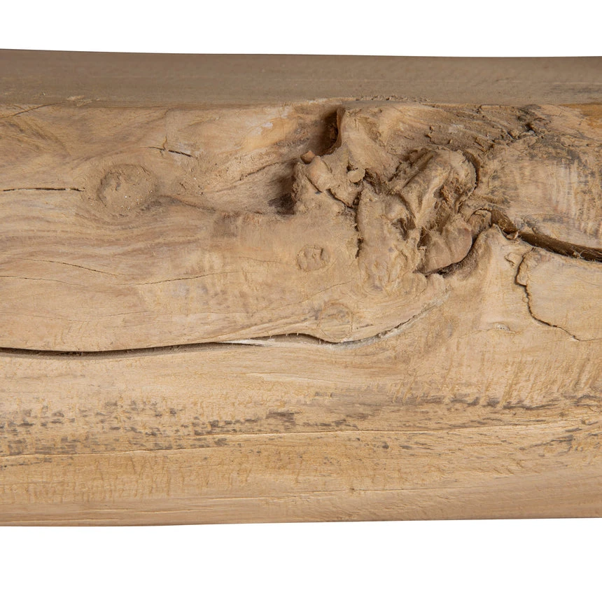 100cm Elm Round Coffee Table - Natural - Image 12