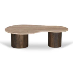1.2m Travertine Top Coffee Table - Walnut -Calibre Furniture Sales Store CF8715 RB1.2mTavertineTopCoffeeTable Walnut 2 860x a03e75cf 1b3d 4f9b 8321 b2619e7ad864