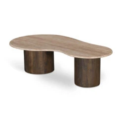 1.2m Travertine Top Coffee Table - Walnut -Calibre Furniture Sales Store CF8715 RB1.2mTavertineTopCoffeeTable Walnut 4 860x 48683eb8 340c 48a3 9f84 a2ce322cb468