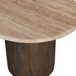 1.2m Travertine Top Coffee Table - Walnut -Calibre Furniture Sales Store CF8715 RB1.2mTavertineTopCoffeeTable Walnut 5 860x cd4ce0f6 3fcf 4c30 87b5 b2fb013e8a8d