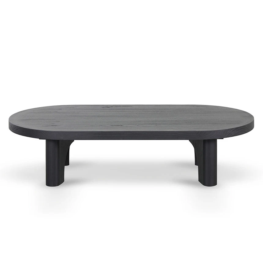 140cm Coffee Table - Full Black - Image 2