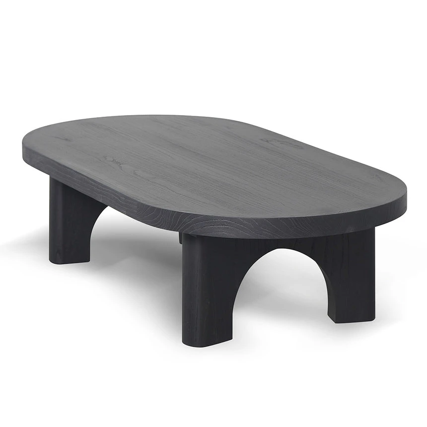 140cm Coffee Table - Full Black - Image 3