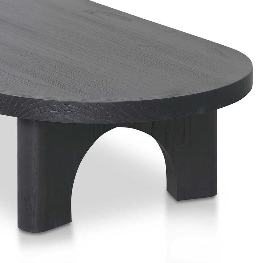140cm Coffee Table - Full Black - Image 5