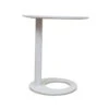 50cm Wooden Side Table - Full White