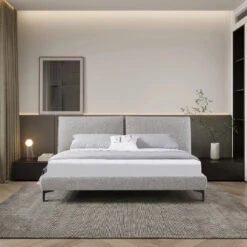 Fabric King Bed Frame - Sand Boucle -Calibre Furniture Sales Store D8393 YO 12 860x 199413b0 cf4a 4006 94b4 49c1d3f97450