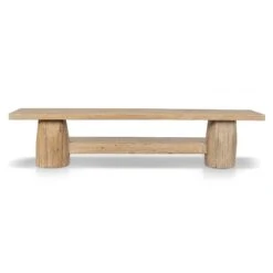2.06m Elm Bench - Natural