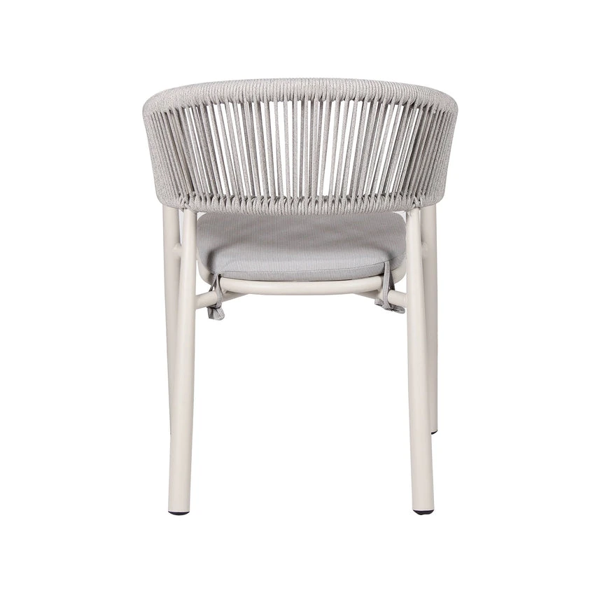 Sand White Outdoor Dining Chair - Light Grey (Set Of 2) 7 Sand White Outdoor Dining Chair - Light Grey (Set Of 2) - Image 7