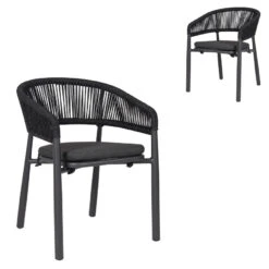 Outdoor Dining Chair - Charcoal (Set Of 2)