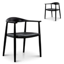 Hans Wegner Replica - Full Black(Set Of 2)