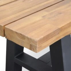 Outdoor Wooden Bench - Natural Top And Black Legs -Calibre Furniture Sales Store DSC 5244 860x 18848785 ece8 42c7 a1ad fc91a48aaccd