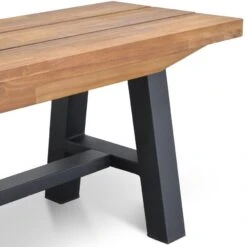 Outdoor Wooden Bench - Natural Top And Black Legs -Calibre Furniture Sales Store DSC 5249 860x cfcfc8aa 0567 4535 9f8e 50b8ae4349ec