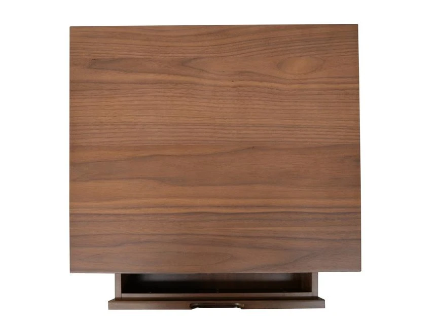 SQ Wooden Bedside Table - Walnut - Image 5