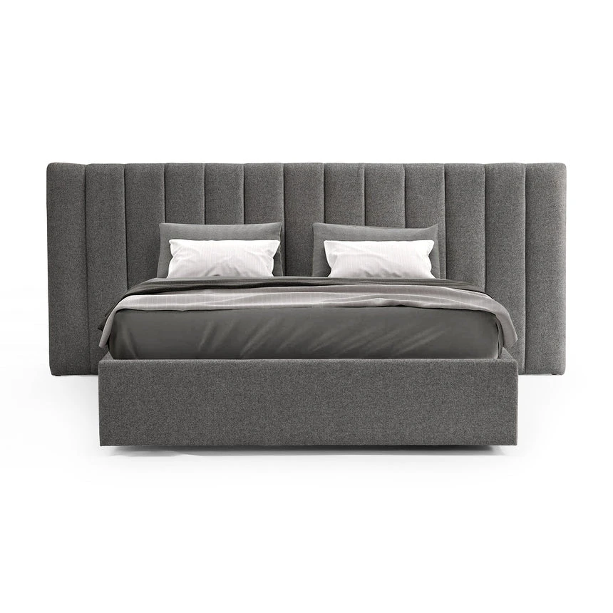 Wide Base Queen Bed Frame - Spec Charcoal - Image 3